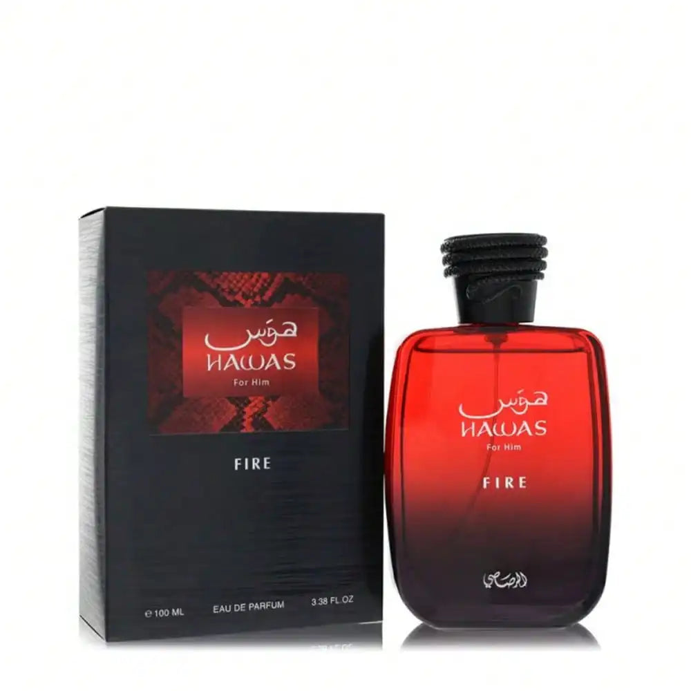 Rasasi Hawas Fire For Him Eau de Parfum Mens 100 ml-clary sage, Navy Notes, Amber & Amber Gray