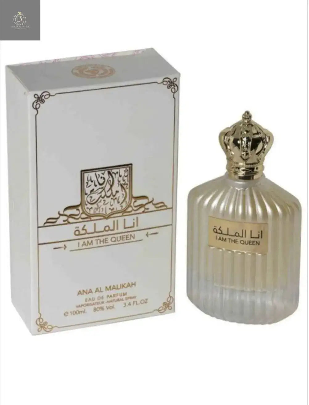 I am The Queen by Ard al Zaafaran - 100ml women's perfume with bergamot, jasmine, and vanilla notes, featuring a sensual floral scent for women, perfect as an Arabic fragrance.