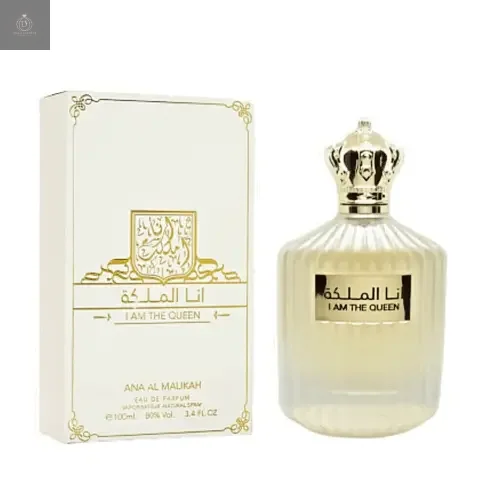 I am The Queen by Ard al Zaafaran - 100ml women's perfume with bergamot, jasmine, and vanilla notes, featuring a sensual floral scent for women, perfect as an Arabic fragrance.