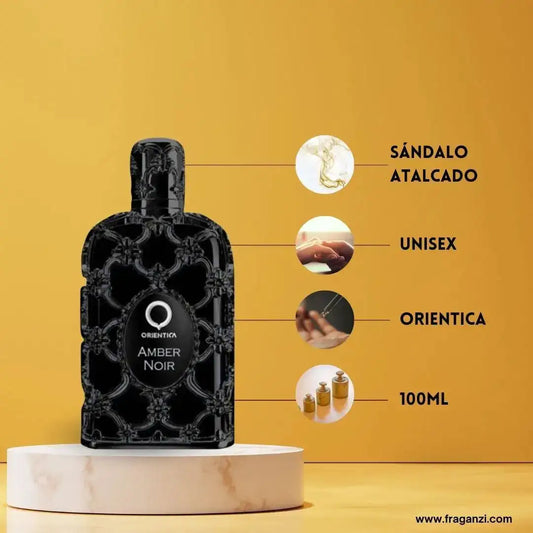 Discover Orientica with this luxurious Mini Pack of 5 Unisex Perfumes, featuring 7 ml each of Royal Amber, Velvet Gold, Amber Rouge, Oud Saffron, and Royal Blue, perfect for exploring distinctive fragrances in a beautiful gif