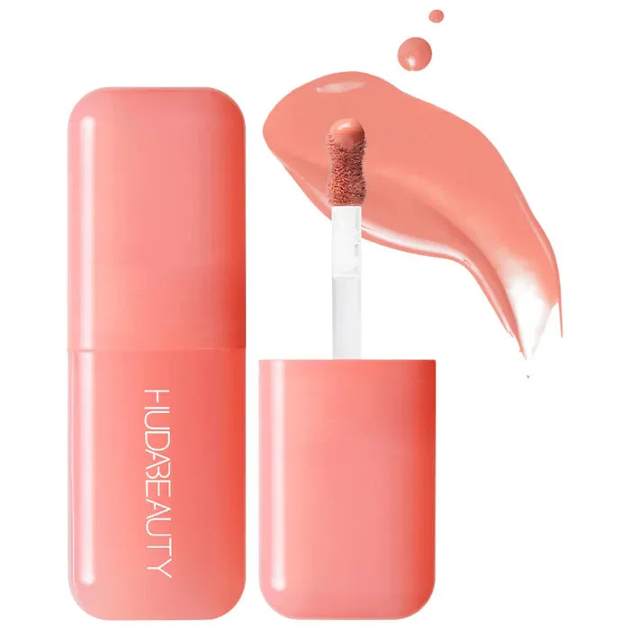 HudaBeauty Faux Filler Shiny Non-Sticky Lip Gloss Hydrating Crystal Clear