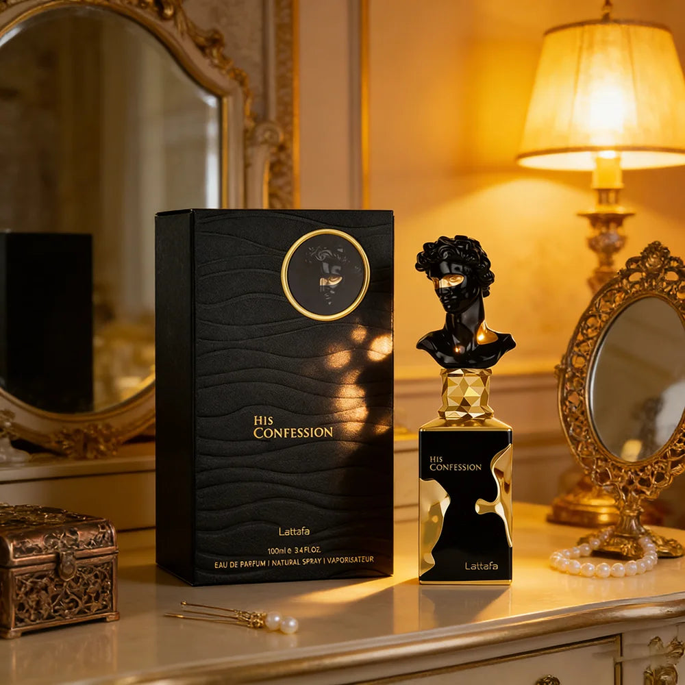His Confession EDP 100ml – Fragrância Oriental Amadeirada de Luxo