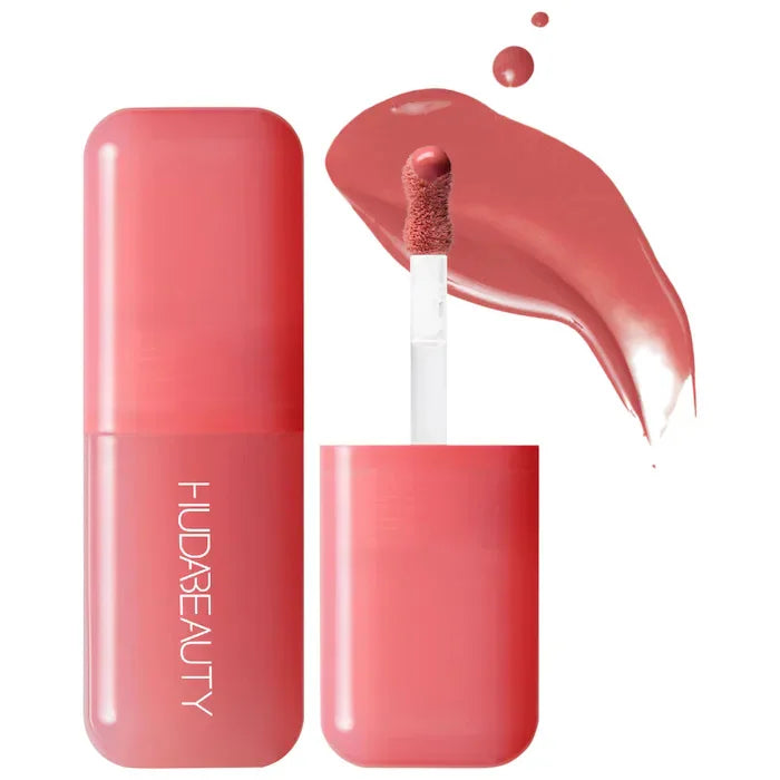 HudaBeauty Faux Filler Shiny Non-Sticky Lip Gloss Hydrating Crystal Clear