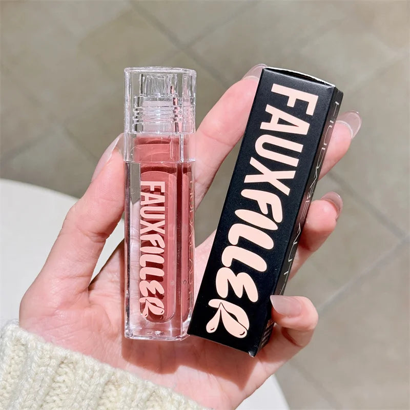 HudaBeauty Faux Filler Shiny Non-Sticky Lip Gloss Hydrating Crystal Clear