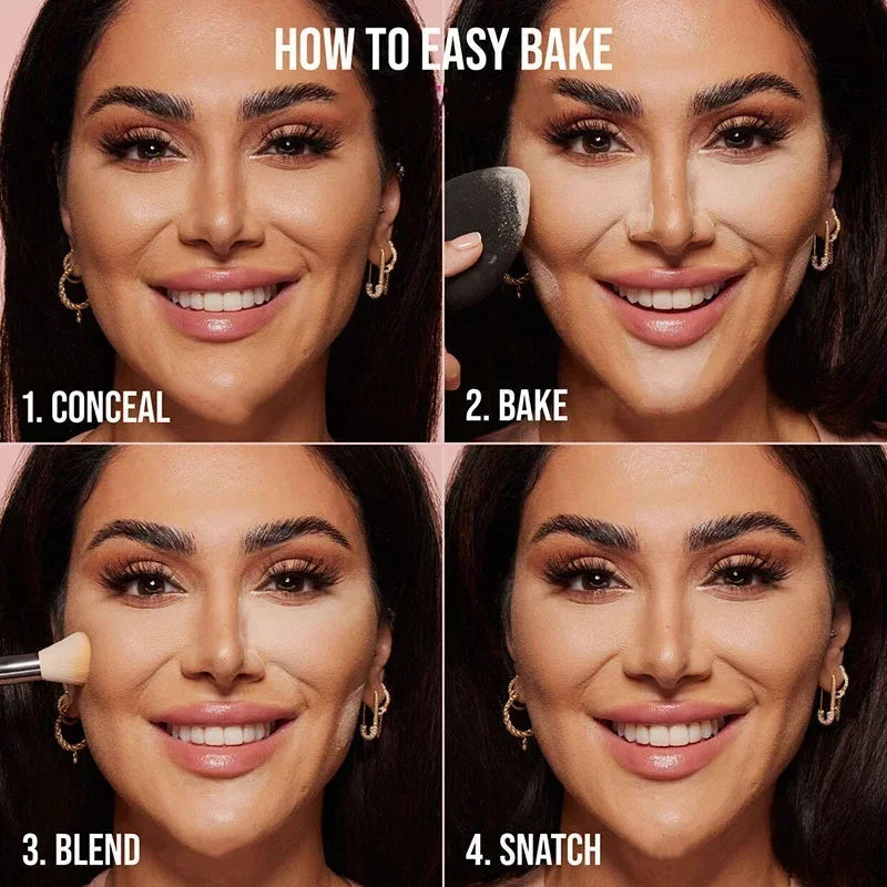 HUDA BEAUTY Delicate Setting Powder Lasting Without Shedding Makeup Control Oil Locking Moisture Create Zero Pore Base Makeup