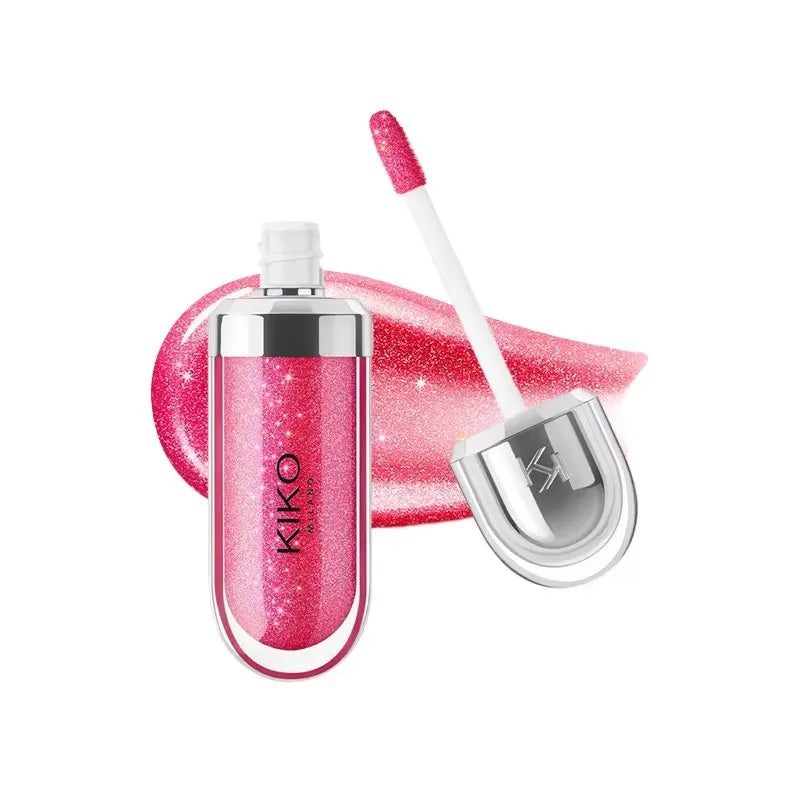 2026 KIKO Latest 3D Liquid Lip Plumper Glaze Transparent Lip Gloss Mirror