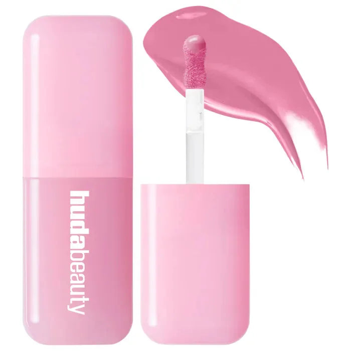 HudaBeauty Faux Filler Shiny Non-Sticky Lip Gloss Hydrating Crystal Clear