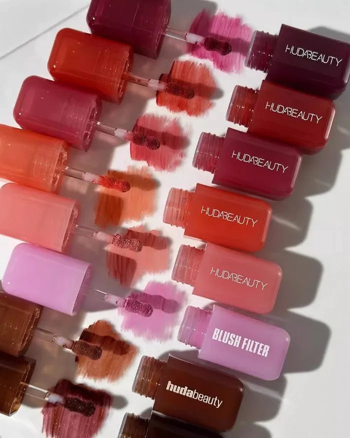 Beauty 6 Colour Soft Glow Liquid Blush Filter Easy To Apply Long Lasting Waterproof Blusher Sponge Brush Head Lip Gloss Rare