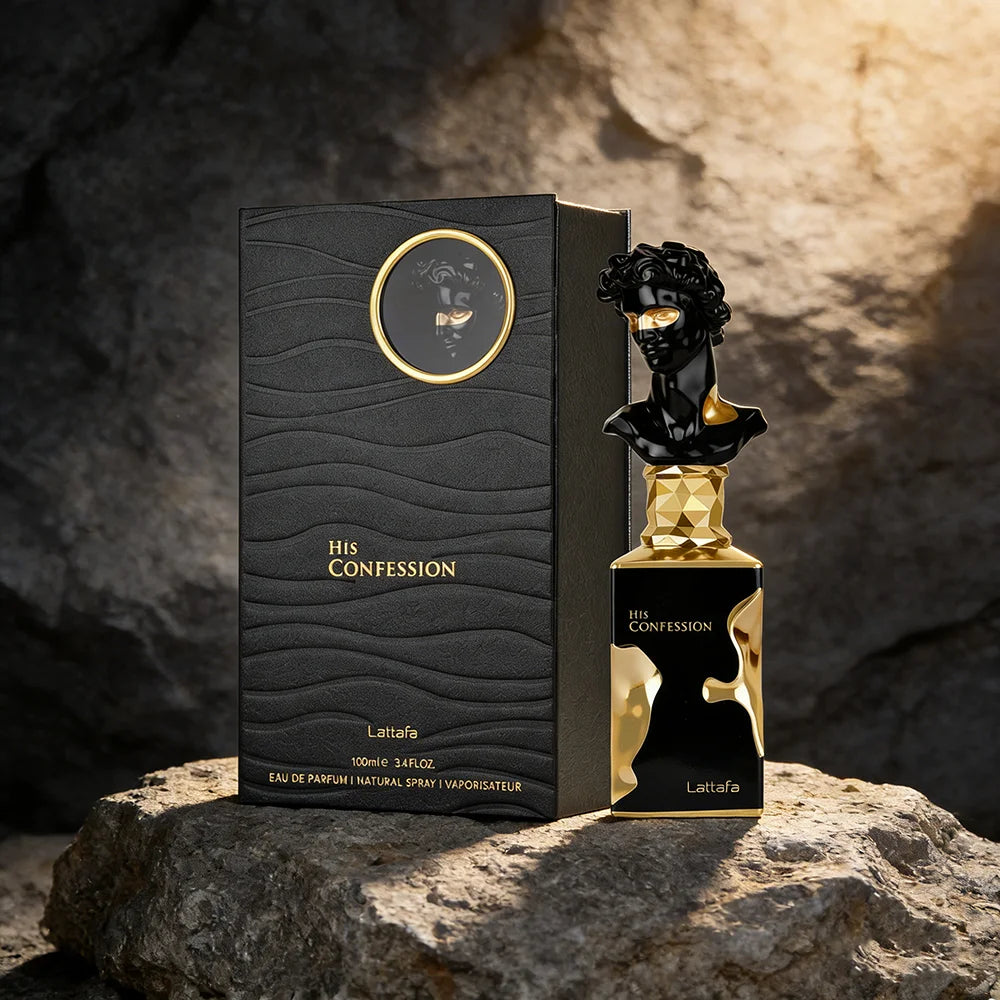 His Confession EDP 100ml – Fragrância Oriental Amadeirada de Luxo