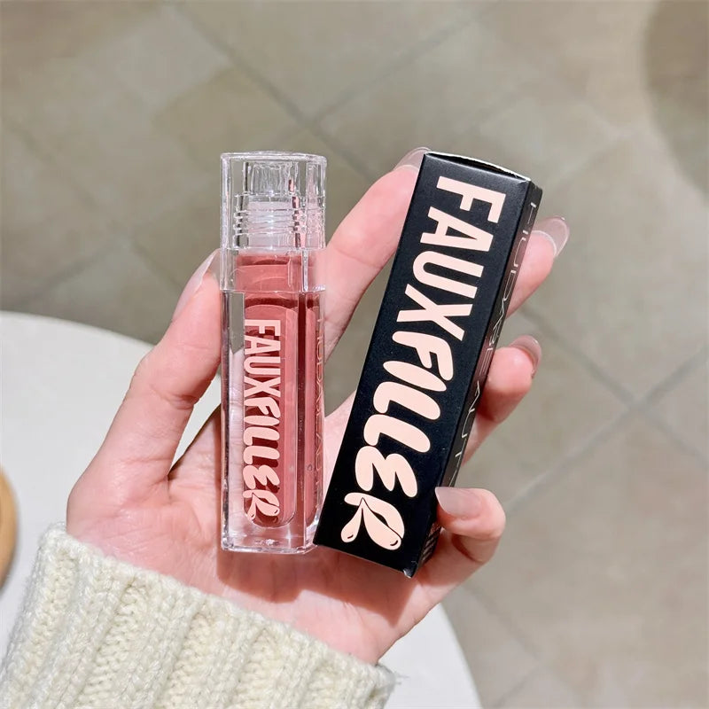HudaBeauty Faux Filler Shiny Non-Sticky Lip Gloss Hydrating Crystal Clear