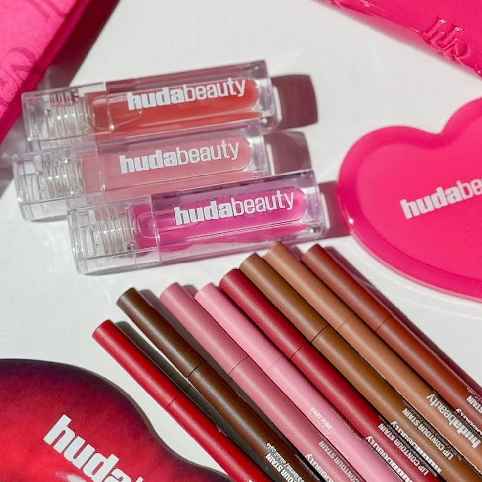 HudaBeauty Faux Filler Shiny Non-Sticky Lip Gloss Hydrating Crystal Clear