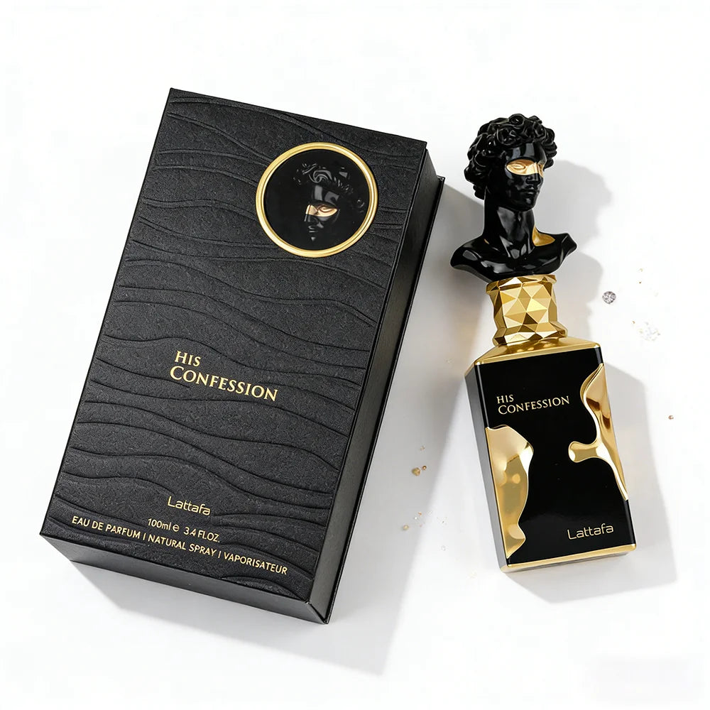 His Confession EDP 100ml – Fragrância Oriental Amadeirada de Luxo