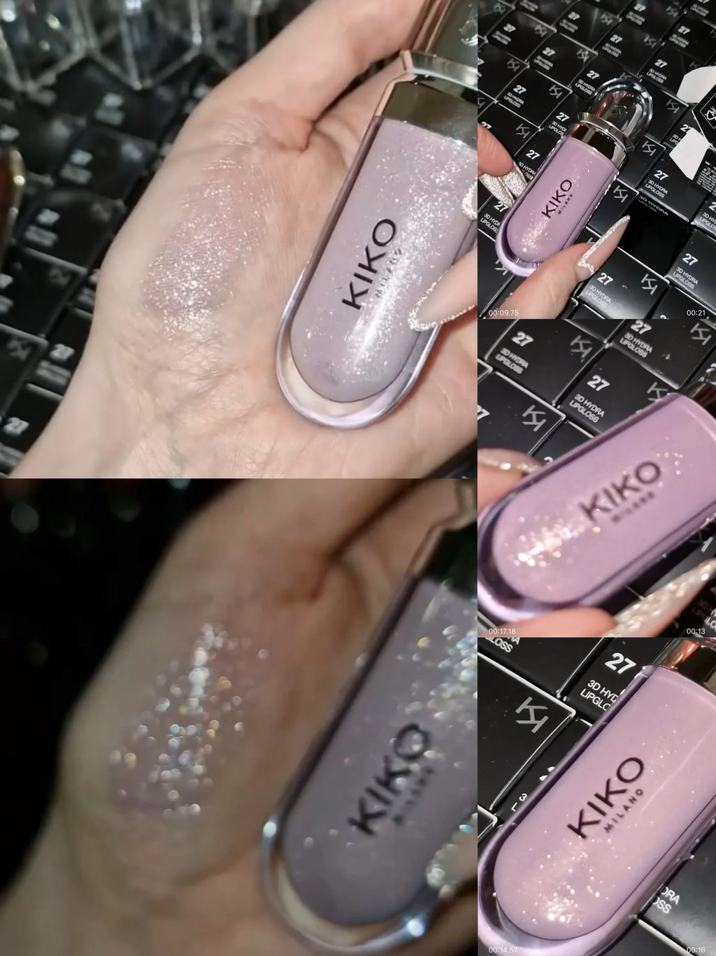 KIKO 3D Liquid Lip Glaze Transparent Lip Gloss Mirror Lipstick