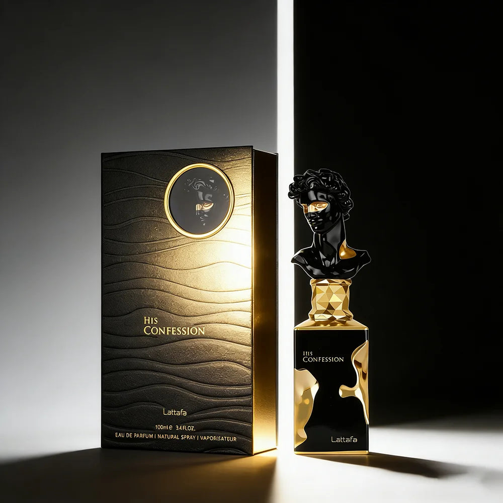 His Confession EDP 100ml – Fragrância Oriental Amadeirada de Luxo