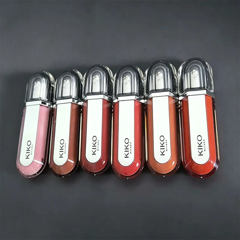 Fashion 3D Kiko Lip Gloss Liquid Lip Glaze Transparent Lipgloss Mirror