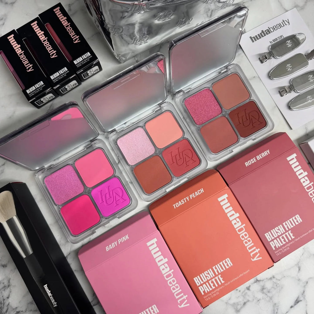 Huda Bueaty Matte Blush & Brush Long Lasting High Pigmented