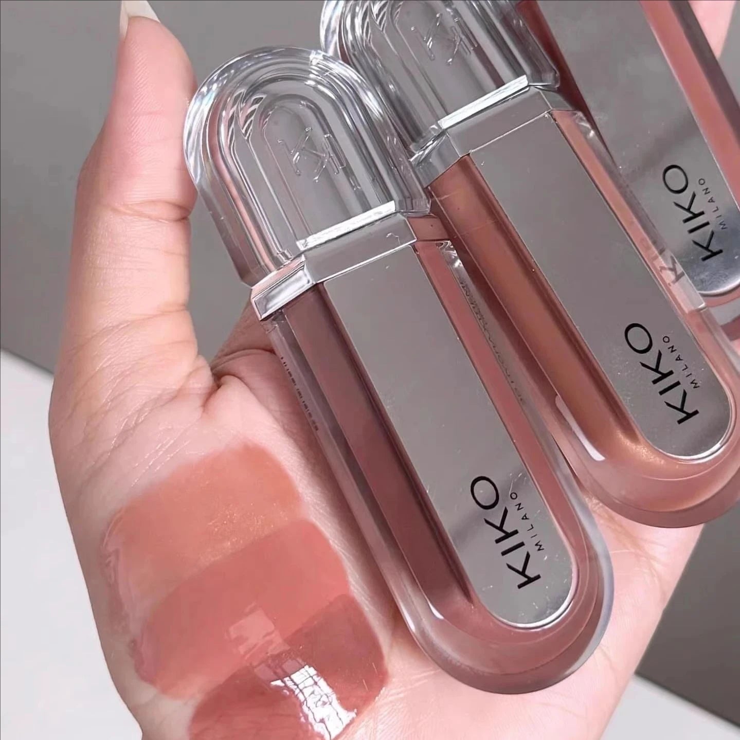 Fashion 3D Kiko Lip Gloss Liquid Lip Glaze Transparent Lipgloss Mirror