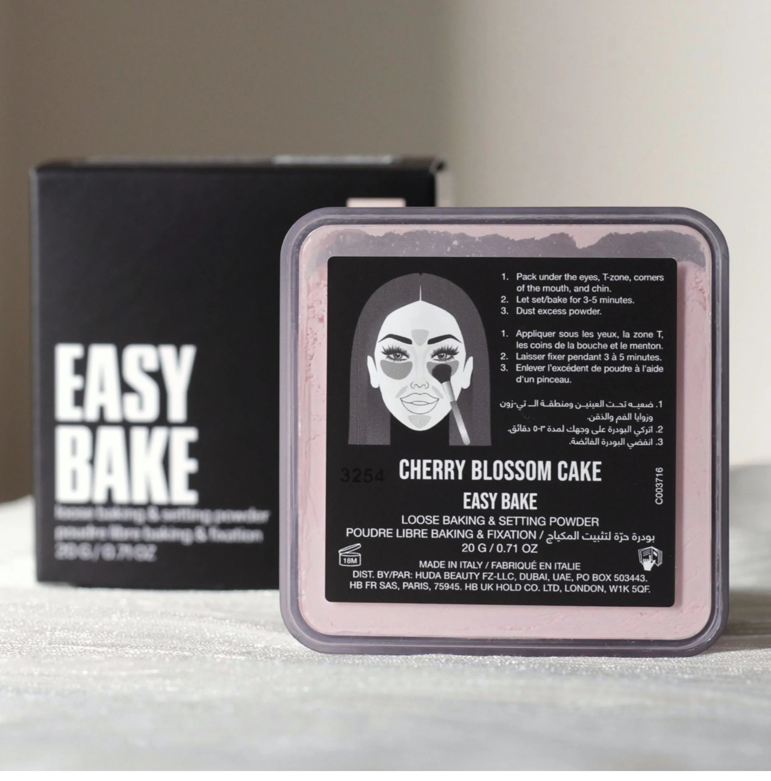 HUDA BEAUTY Delicate Setting Powder Lasting Without Shedding Makeup Control Oil Locking Moisture Create Zero Pore Base Makeup