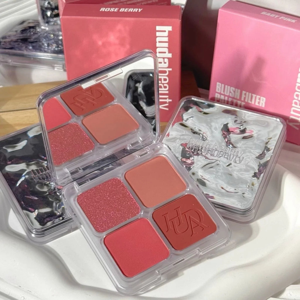 Huda Bueaty Matte Blush & Brush Long Lasting High Pigmented
