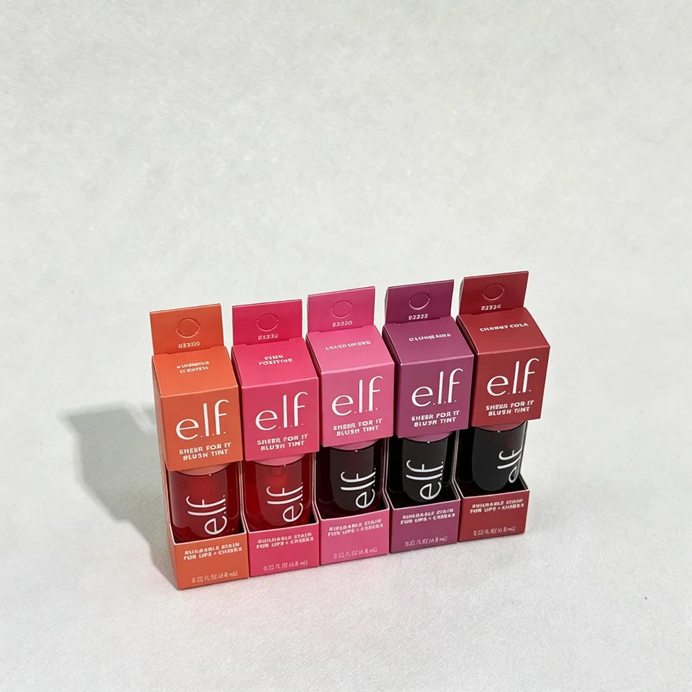 Elf New Sheer For It Blush Tint Dual-Use Liquid Blush Lip Gloss Sheer Tone Smooth Texture Nice Glow For Lip Cheek Daily Makeup